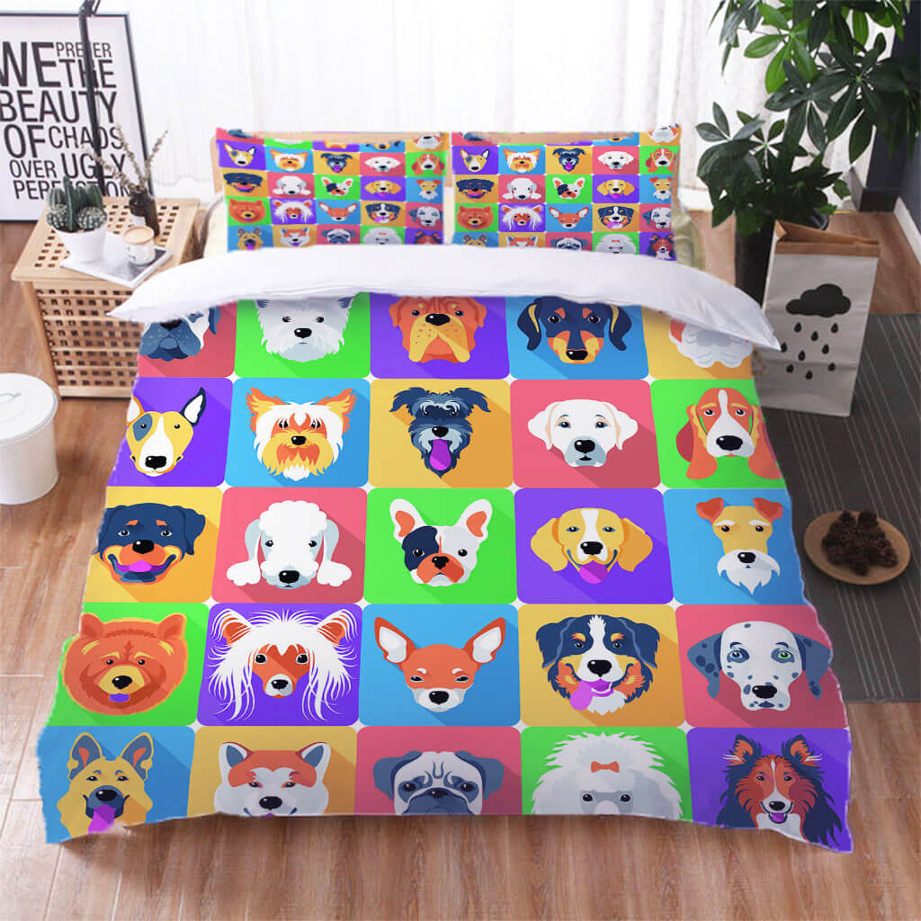 2024 NEW Cute Pet Dog Puppy Bedding Set Quilt Cover Without Filler