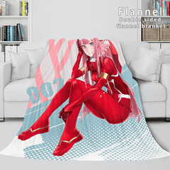 2025 NEW DARLING in the FRANXX Cosplay Flannel Blanket Throw