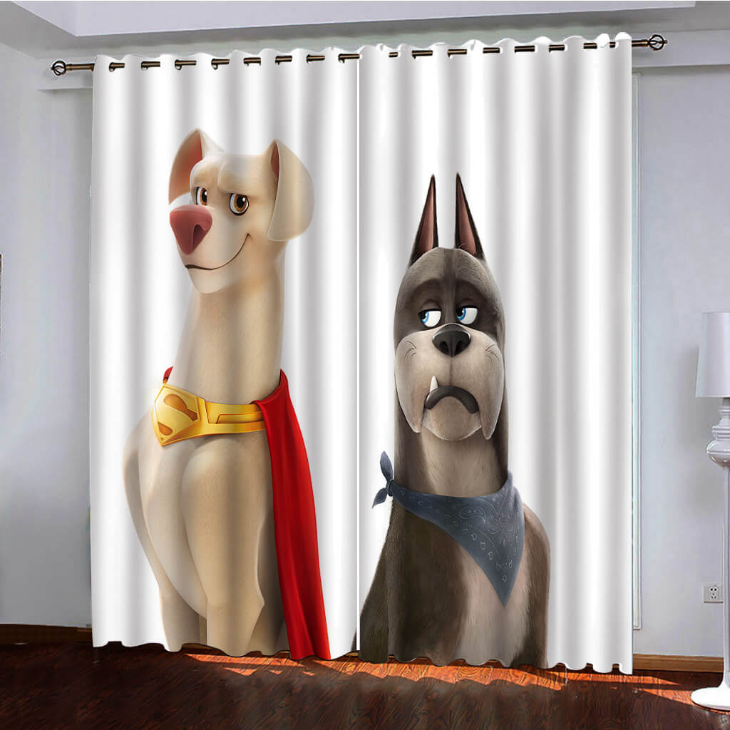 2024 NEW DC League of Super-Pets Curtains Pattern Window Drapes