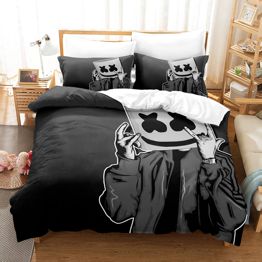2025 NEW DJ Marshmello Cosplay Bedding Sets Quilt Covers Without Filler