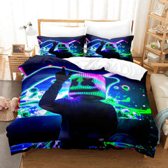 2025 NEW DJ Marshmello Cosplay Bedding Sets Quilt Covers Without Filler