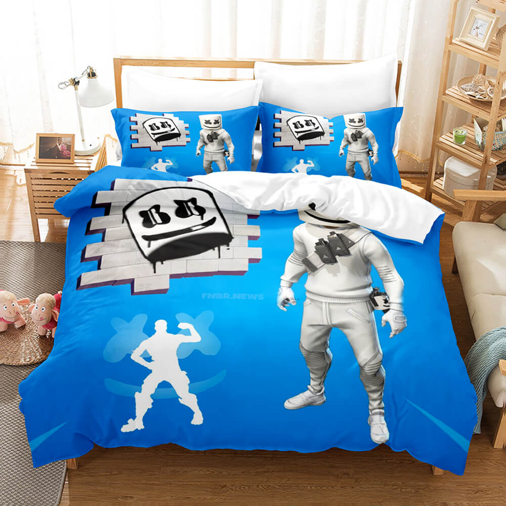 2025 NEW DJ Marshmello Cosplay Bedding Sets Quilt Covers Without Filler