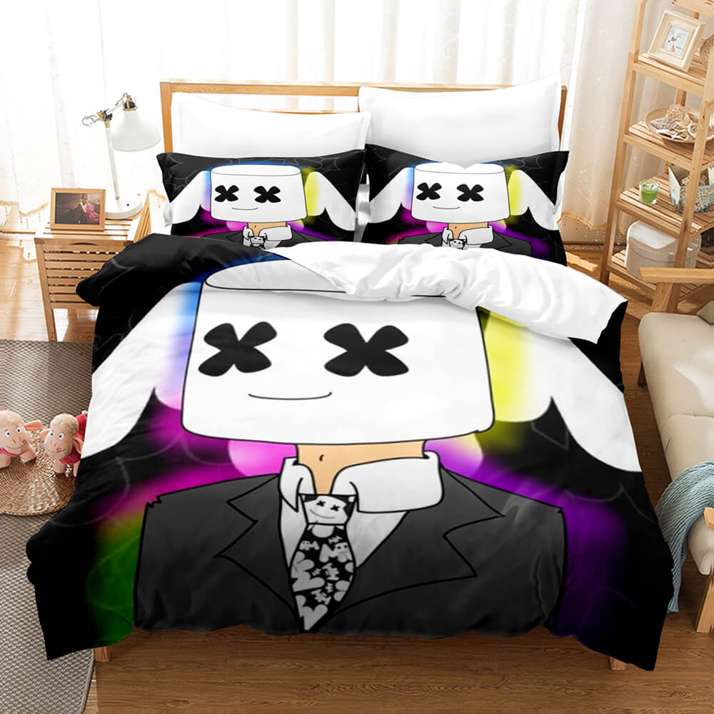 2025 NEW DJ Marshmello Cosplay Bedding Sets Quilt Covers Without Filler