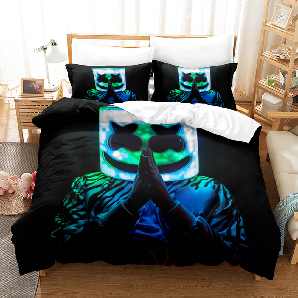 2025 NEW DJ Marshmello Cosplay Bedding Sets Quilt Covers Without Filler