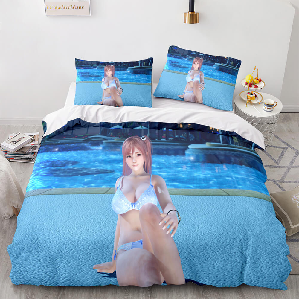 2024 NEW DOAXVV Honoka Cosplay Bedding Set Quilt Cover Without Filler