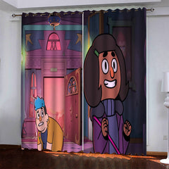 2024 NEW Dead End Paranormal Park Curtains Pattern Blackout Window Drapes