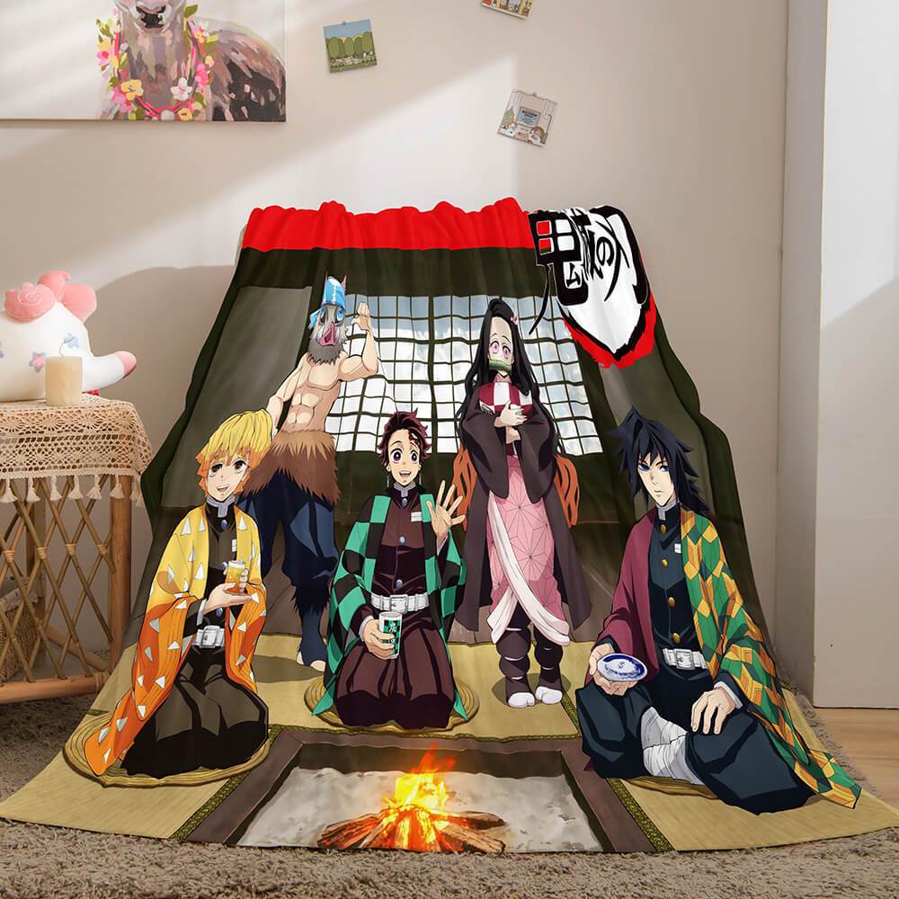 2025 NEW Demon Slayer Flannel Fleece Blanket