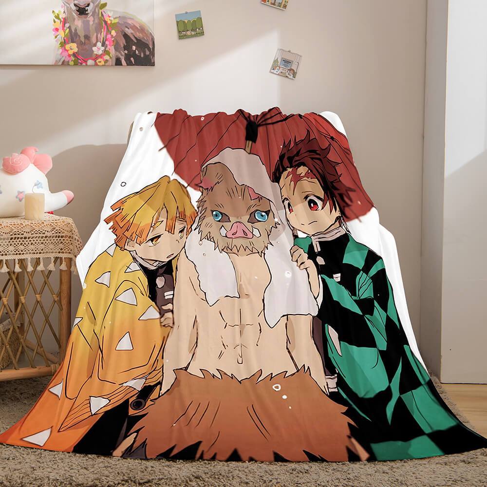 2025 NEW Demon Slayer Flannel Fleece Blanket