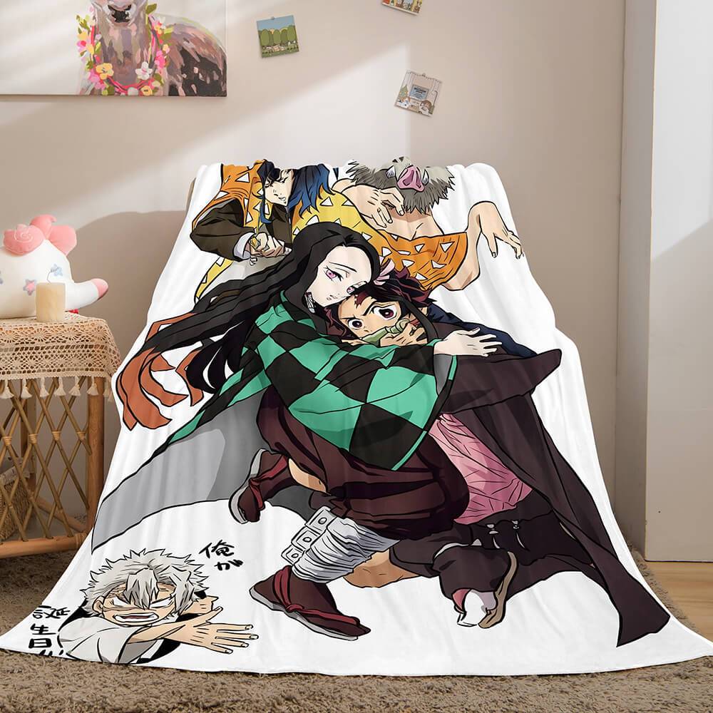 2025 NEW Demon Slayer Flannel Fleece Blanket