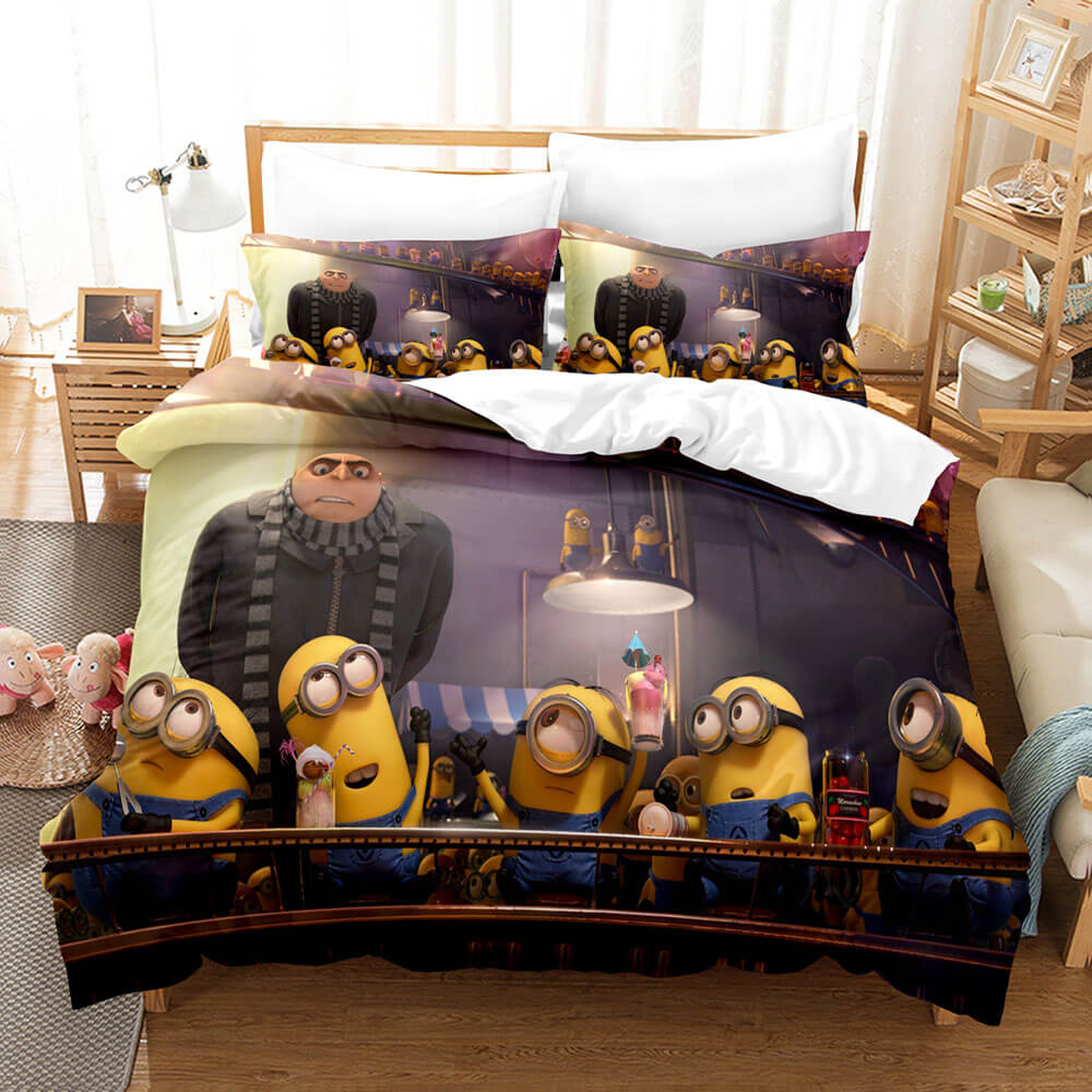 2024 NEW Despicable Me Bedding Set Pattern Quilt Cover Without Filler