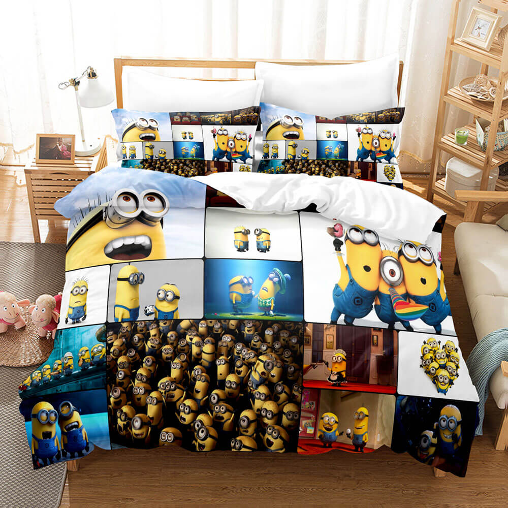 2024 NEW Despicable Me Bedding Set Pattern Quilt Cover Without Filler