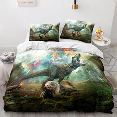 2024 NEW Dinosaur Bedding Set Pattern Quilt Cover Without Filler