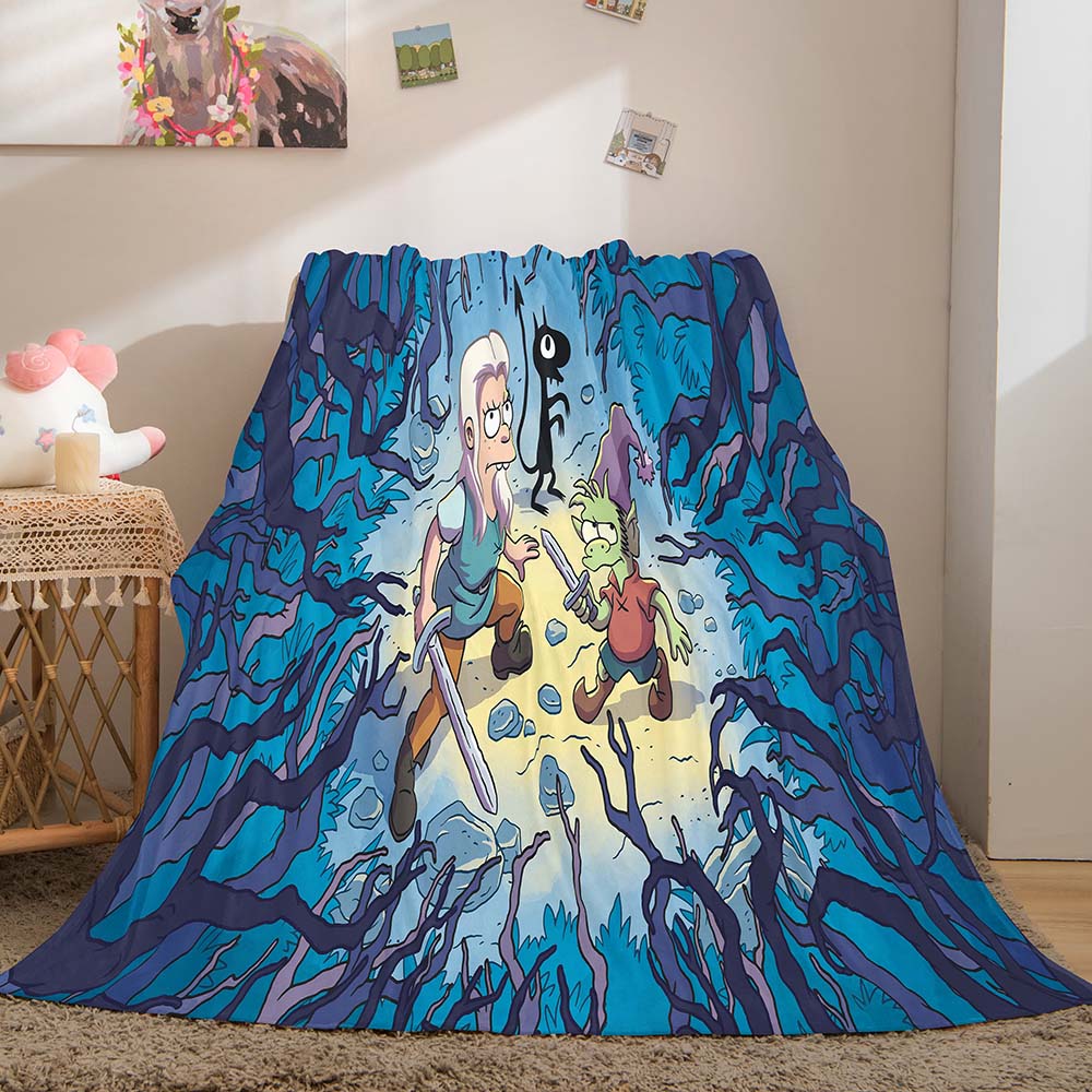 2025 NEW Disenchantment Blanket Flannel Throw Room Decoration
