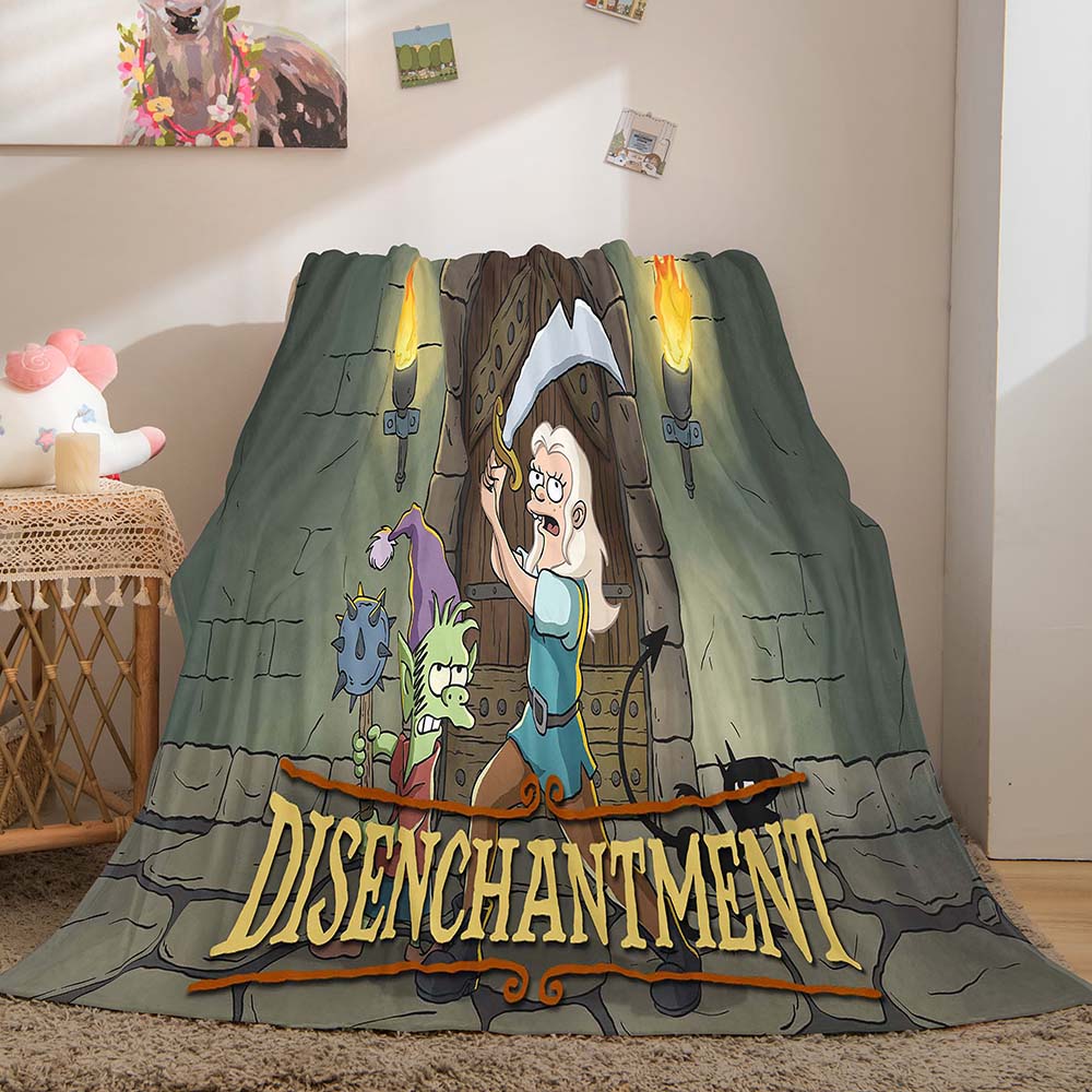 2025 NEW Disenchantment Blanket Flannel Throw Room Decoration