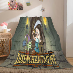 2025 NEW Disenchantment Blanket Flannel Throw Room Decoration