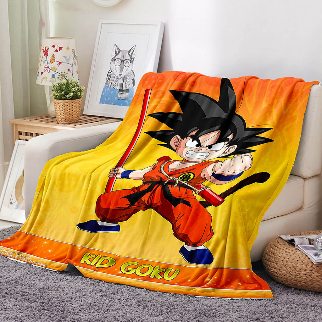 2024 NEW Dragon Ball Blanket Flannel Throw Room Decoration