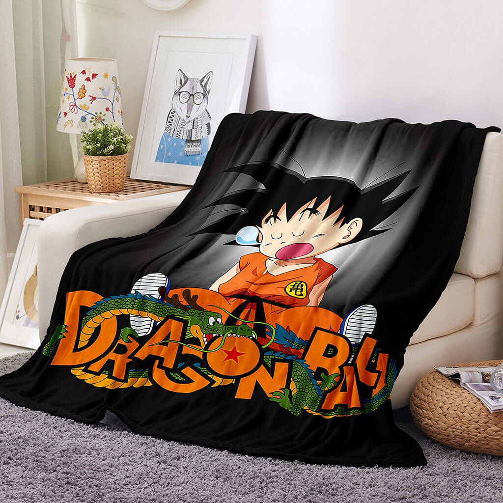 2024 NEW Dragon Ball Blanket Flannel Throw Room Decoration