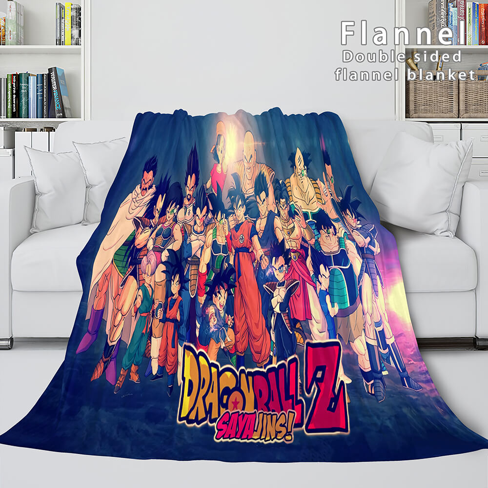 2024 NEW Dragon Ball Cosplay Flannel Blanket Throw Soft