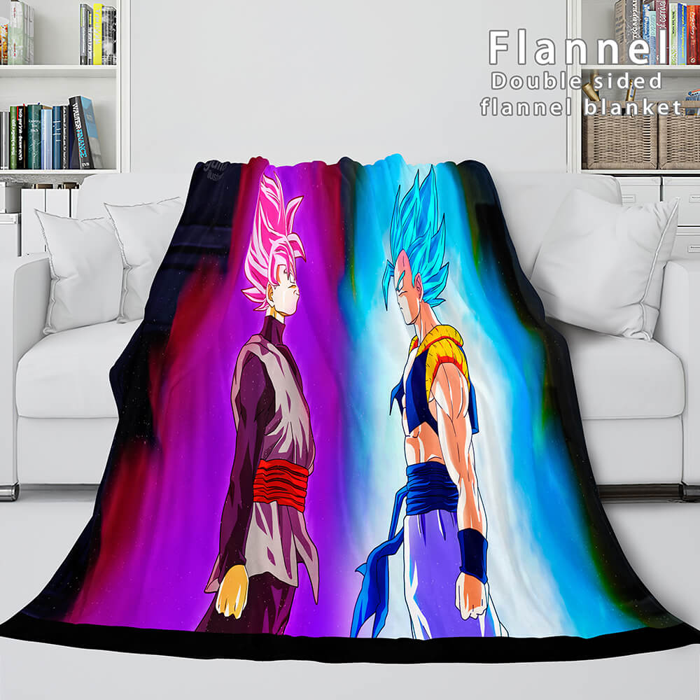 2024 NEW Dragon Ball Cosplay Flannel Blanket Throw Soft