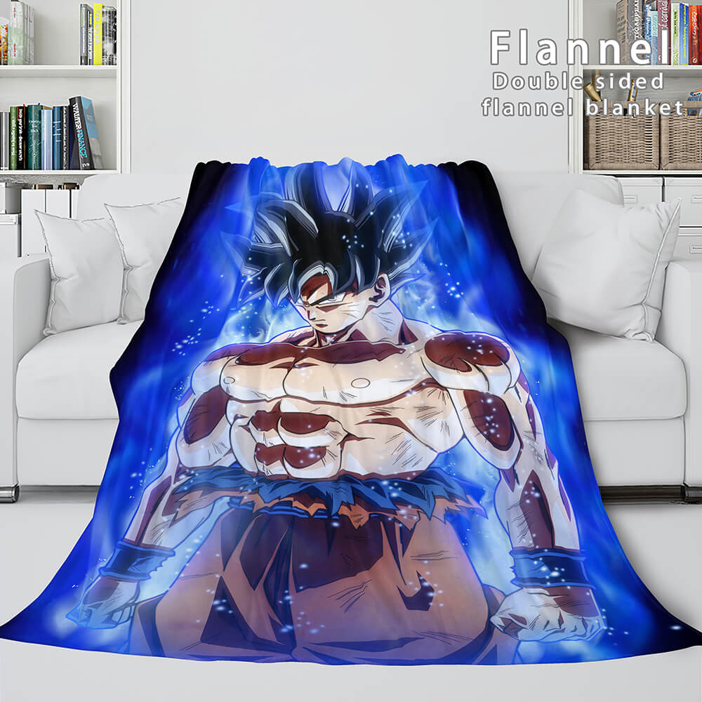 2024 NEW Dragon Ball Cosplay Flannel Blanket Throw Wrap