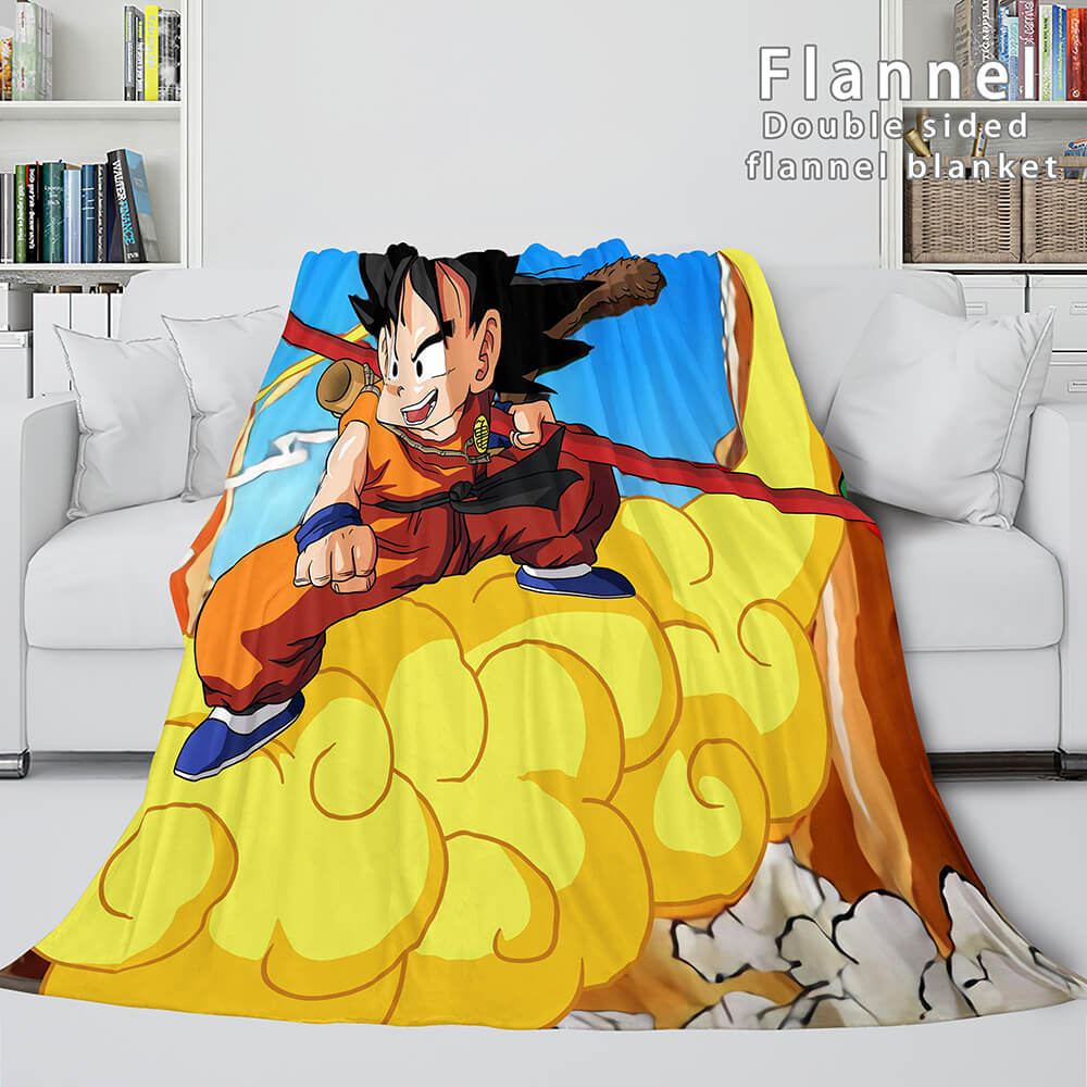 2024 NEW Dragon Ball Cosplay Flannel Blanket Throw Wrap