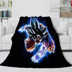 2024 NEW Dragon Ball Cosplay Flannel Blanket Throw Wrap