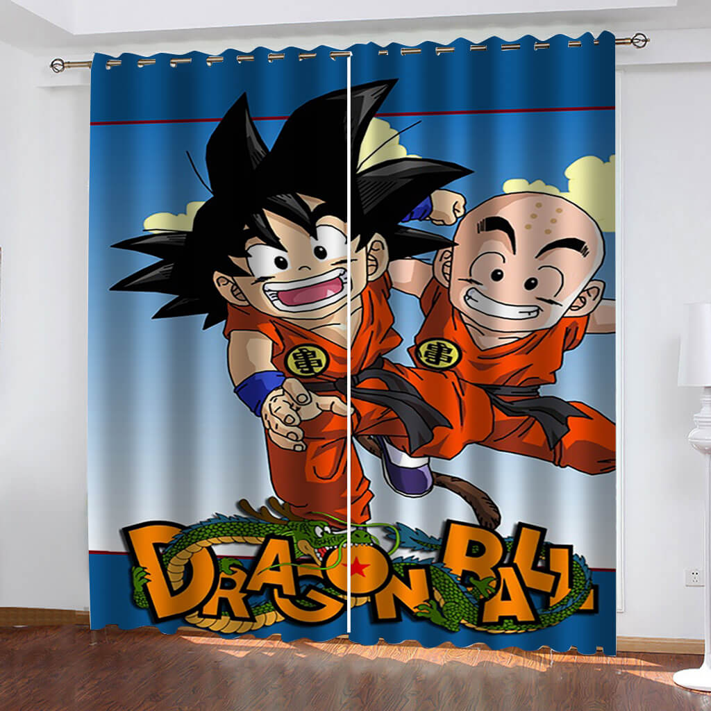 2024 NEW Dragon Ball Curtains Blackout Window Treatments Drapes for Room Decor