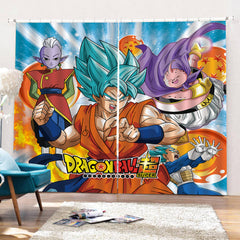2024 NEW Dragon Ball Curtains Cosplay Blackout Window Drapes for Room Decoration
