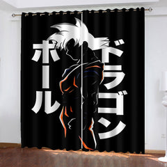 2024 NEW Dragon Ball Curtains Cosplay Blackout Window Treatments Drapes