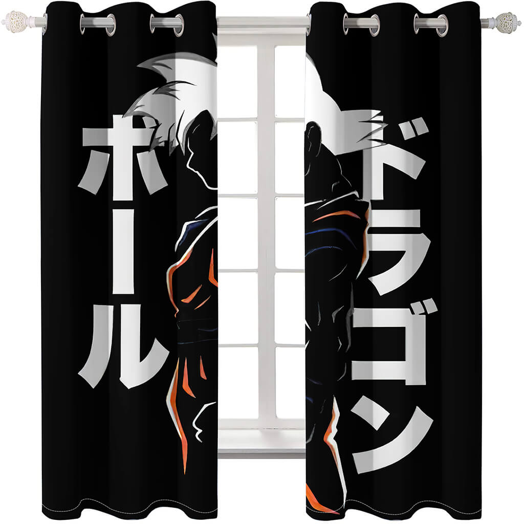 2024 NEW Dragon Ball Curtains Cosplay Blackout Window Treatments Drapes