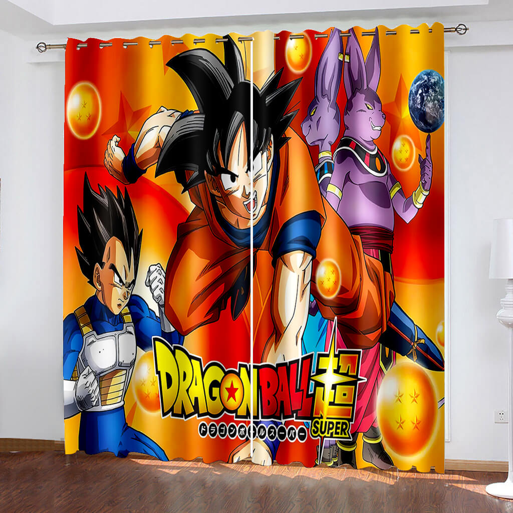 2024 NEW Dragon Ball Curtains Cosplay Blackout Window Treatments Drapes