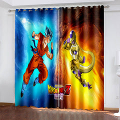 2024 NEW Dragon Ball Curtains Pattern Blackout Window Drapes