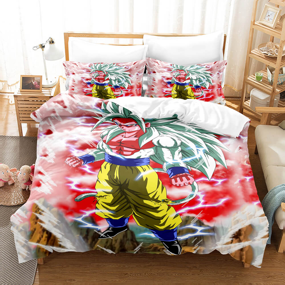 2024 NEW Dragon Ball Son Goku Kakarotto Bedding Set Quilt Cover Without Filler