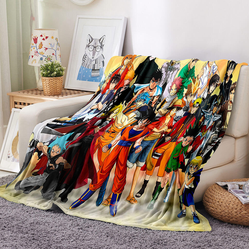 2024 NEW Dragon Ball Super Blanket Flannel Throw Room Decoration