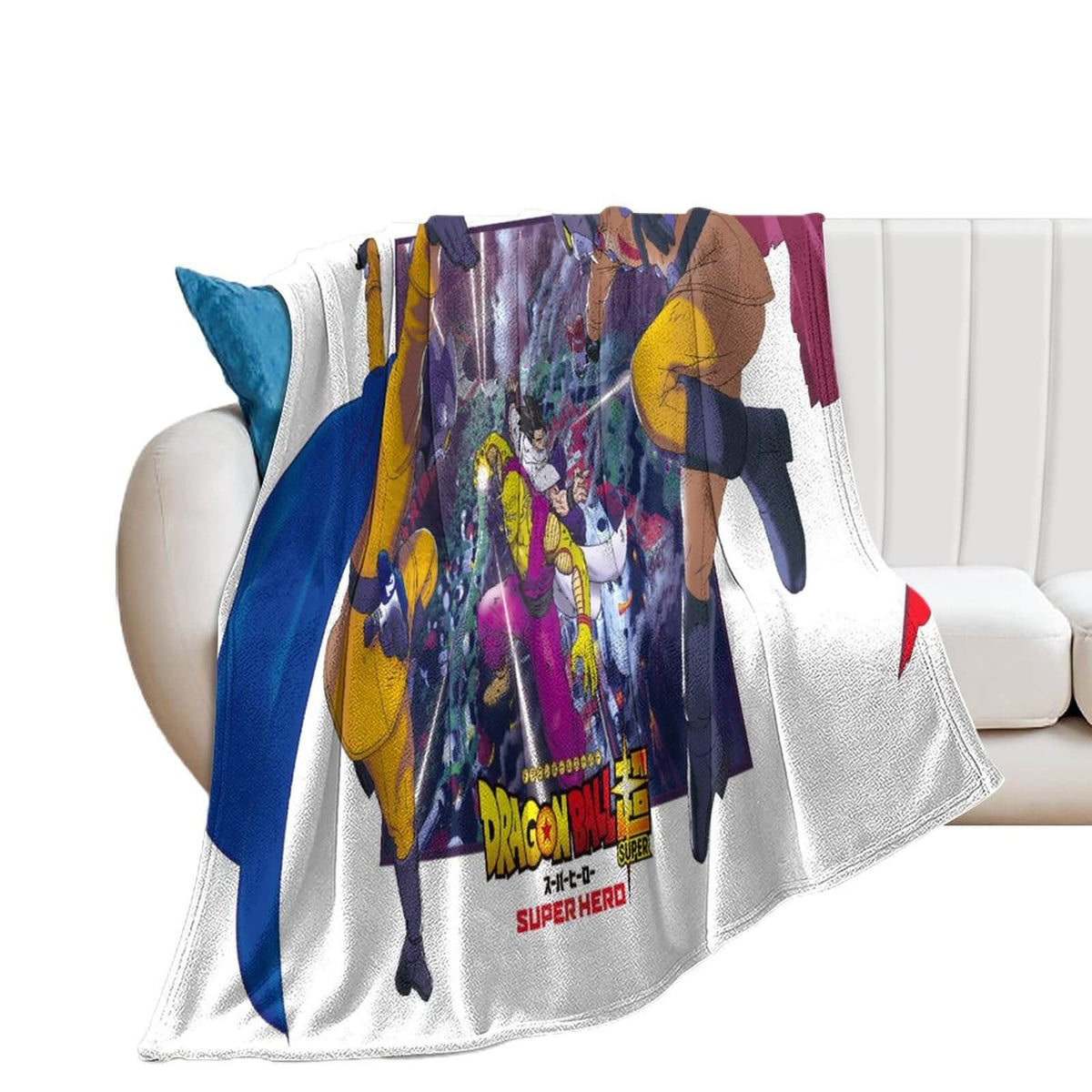 2024 NEW Dragon Ball Super Super Hero Blanket Pattern Flannel Throw Room Decoration