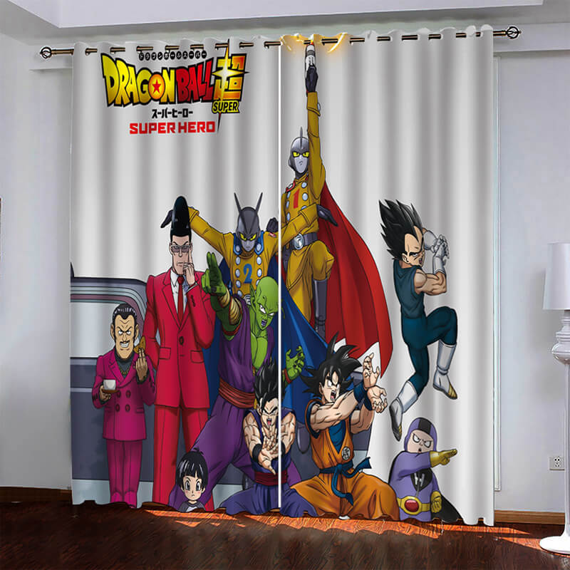 2024 NEW Dragon Ball Super Super Hero Curtains Blackout Window Drapes