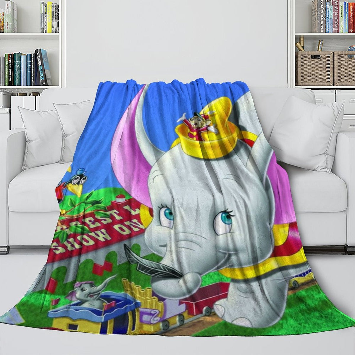 2025 NEW Dumbo Blanket Flannel Fleece Throw Room Decoration