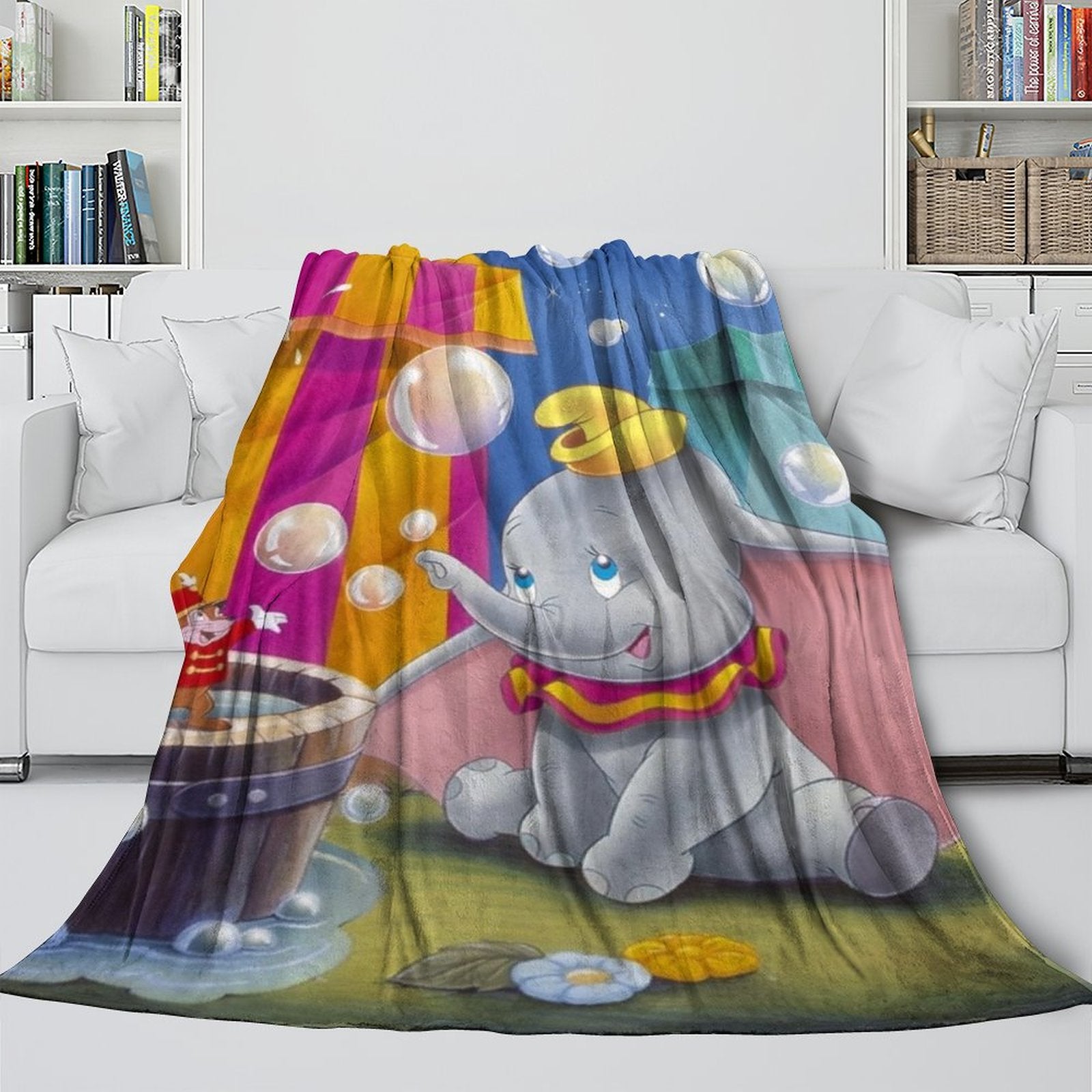 2024 NEW Dumbo Blanket Flannel Fleece Throw Room Decoration