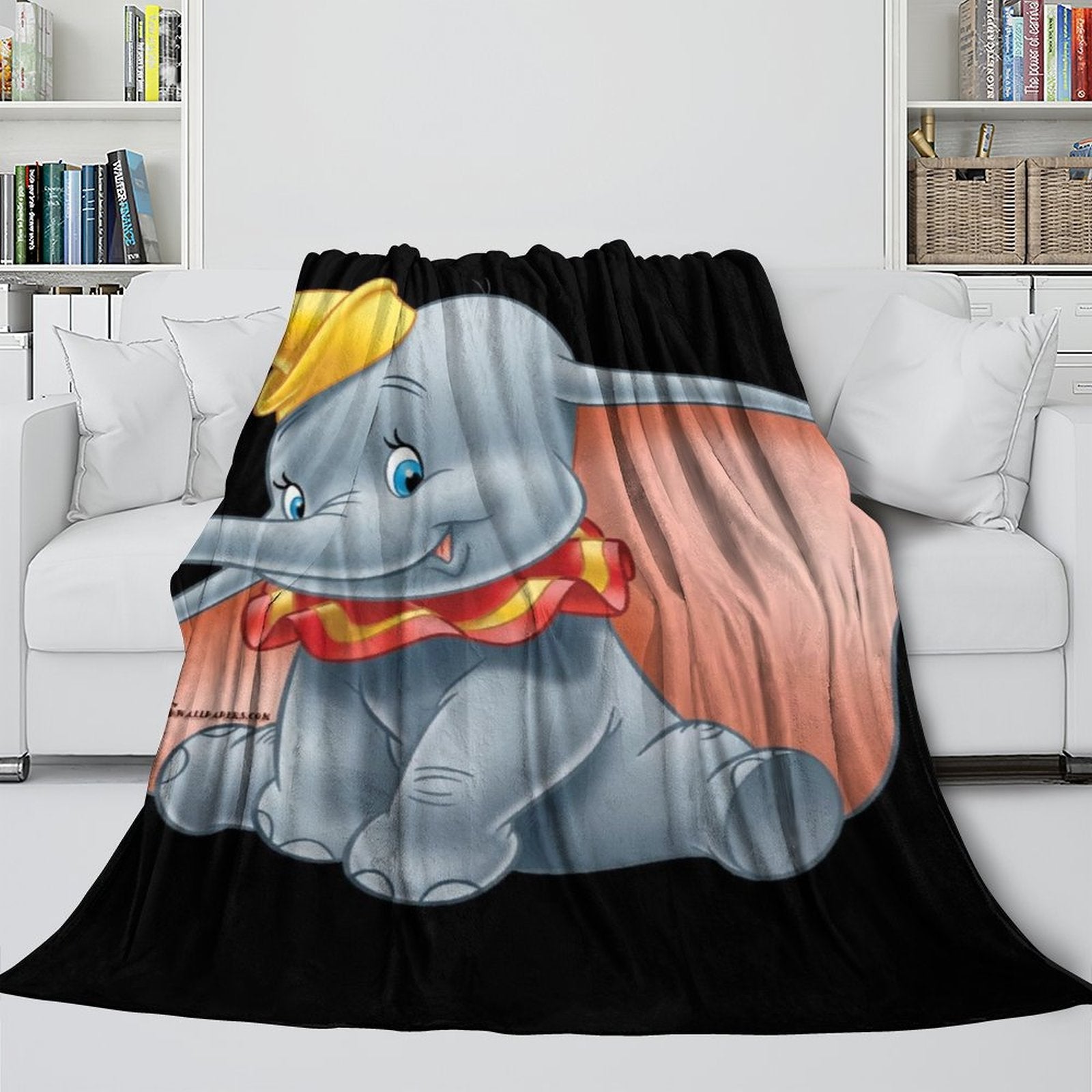 2024 NEW Dumbo Blanket Flannel Fleece Throw Room Decoration