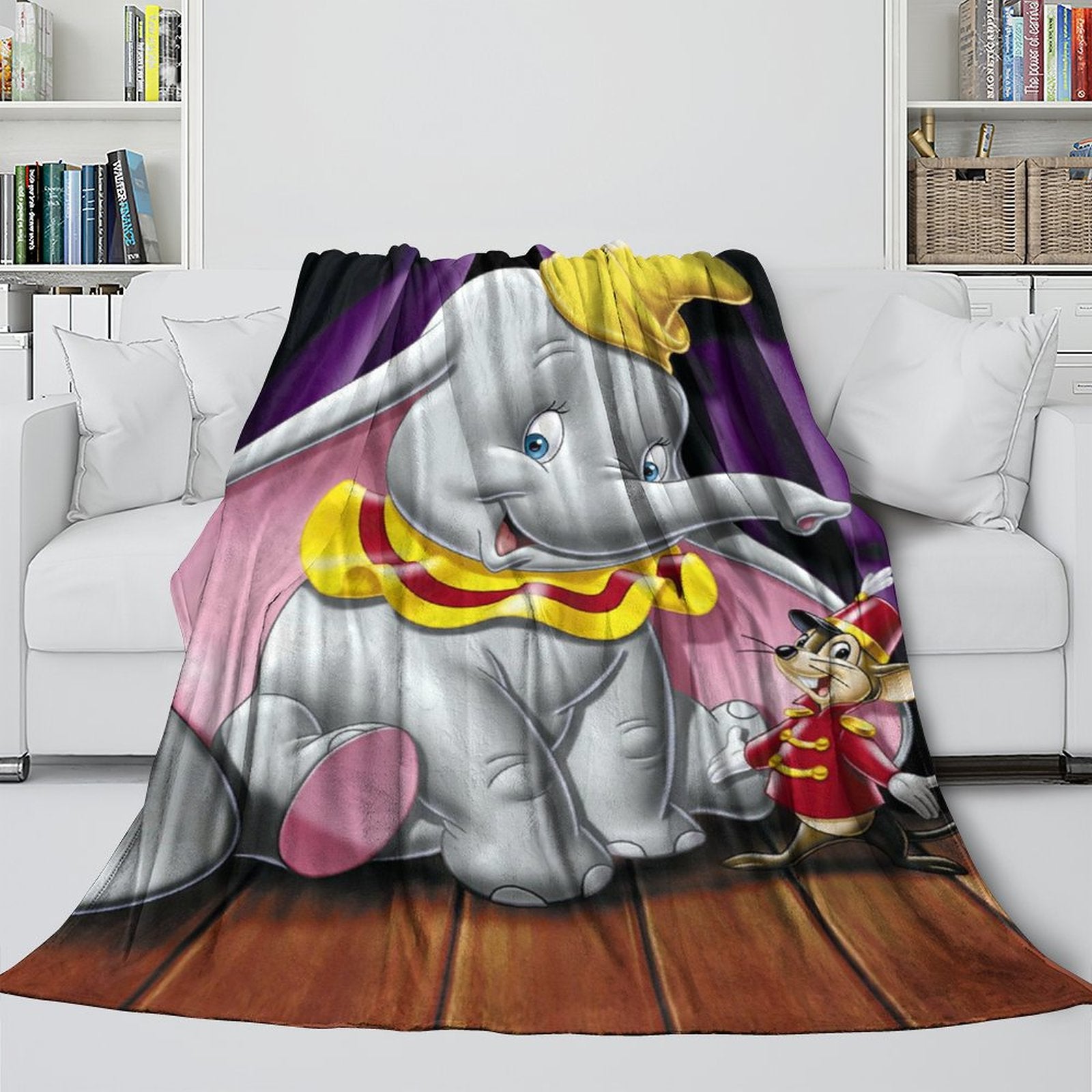 2024 NEW Dumbo Blanket Flannel Fleece Throw Room Decoration