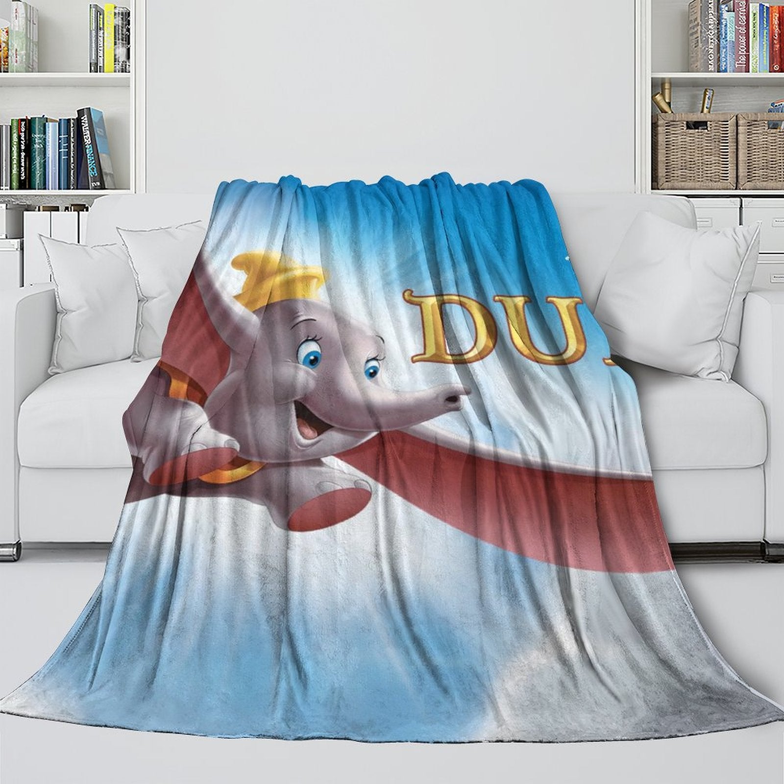 2024 NEW Dumbo Blanket Flannel Fleece Throw Room Decoration