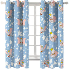 2024 NEW Dumbo Curtains Cosplay Blackout Window Treatments Drapes for Room Decor