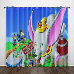 2024 NEW Dumbo Curtains Pattern Blackout Window Drapes