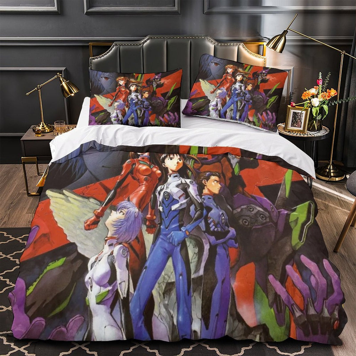 2024 NEW Evangelion Bedding Set Quilt Duvet Cover Without Filler