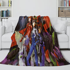 2025 NEW Evangelion Blanket Flannel Fleece Throw Room Decoration