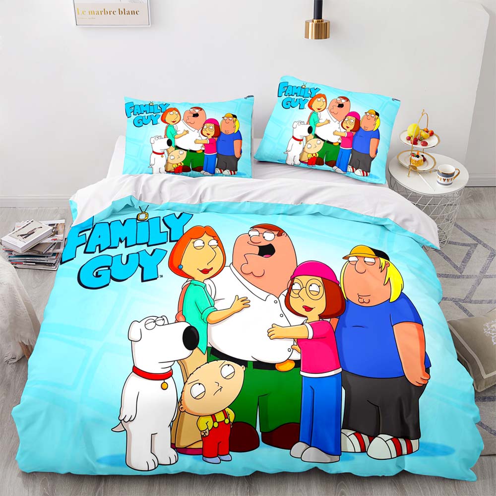 2024 NEW Family Guy Bedding Set Pattern Quilt Cover Without Filler