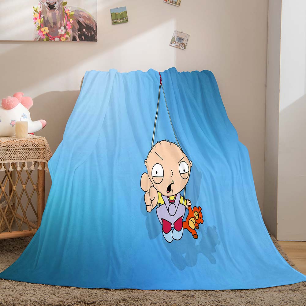 2024 NEW Family Guy Blanket Pattern Flannel Throw Room Decoration
