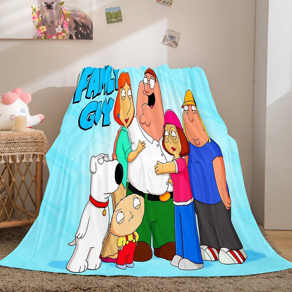 2024 NEW Family Guy Blanket Pattern Flannel Throw Room Decoration