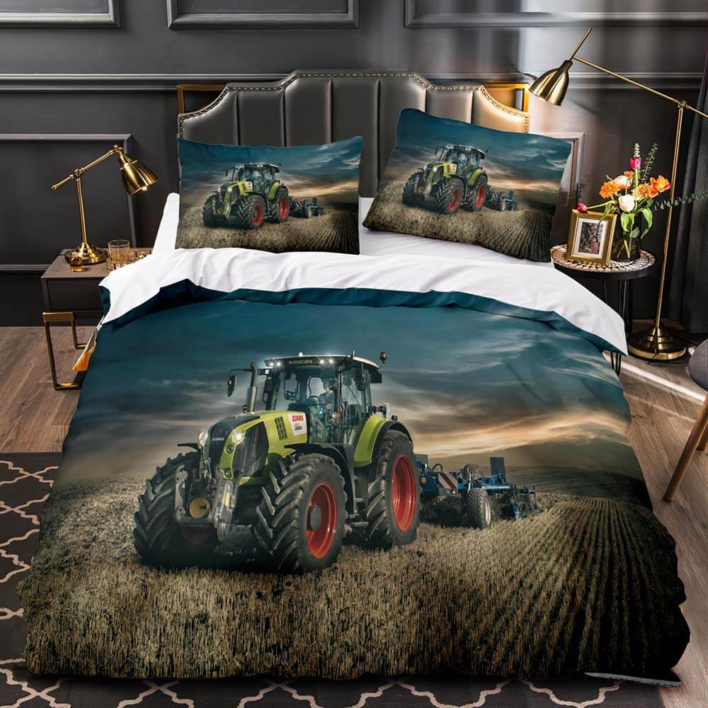 2024 NEW Farming Traktor Lamborghini Trattori Tractor Bedding Set Duvet Covers