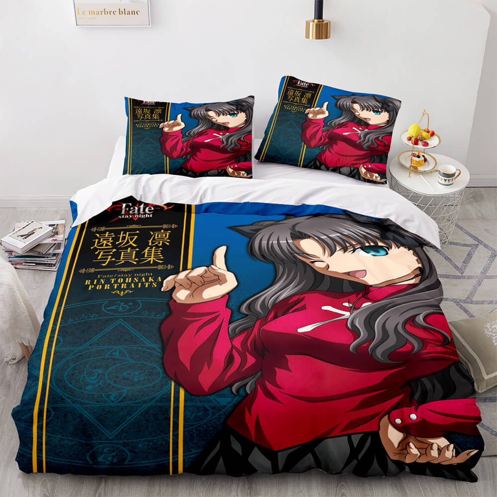 2026 NEW Fate stay night Tohsaka Rin Bedding Set Quilt Covers Without Filler